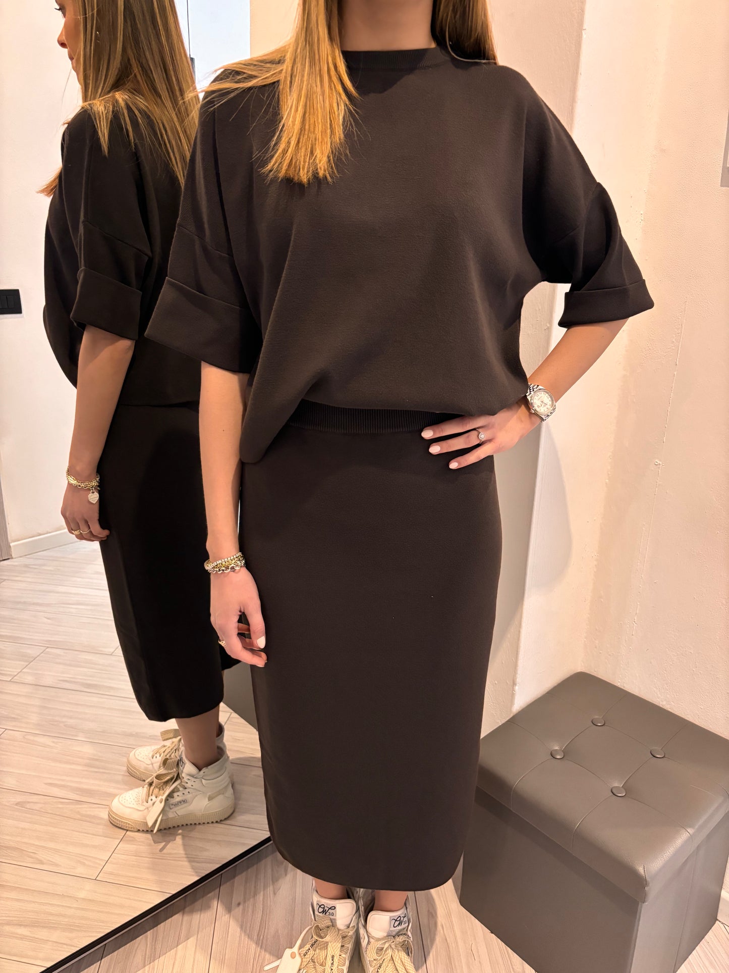Coordinato in maglia