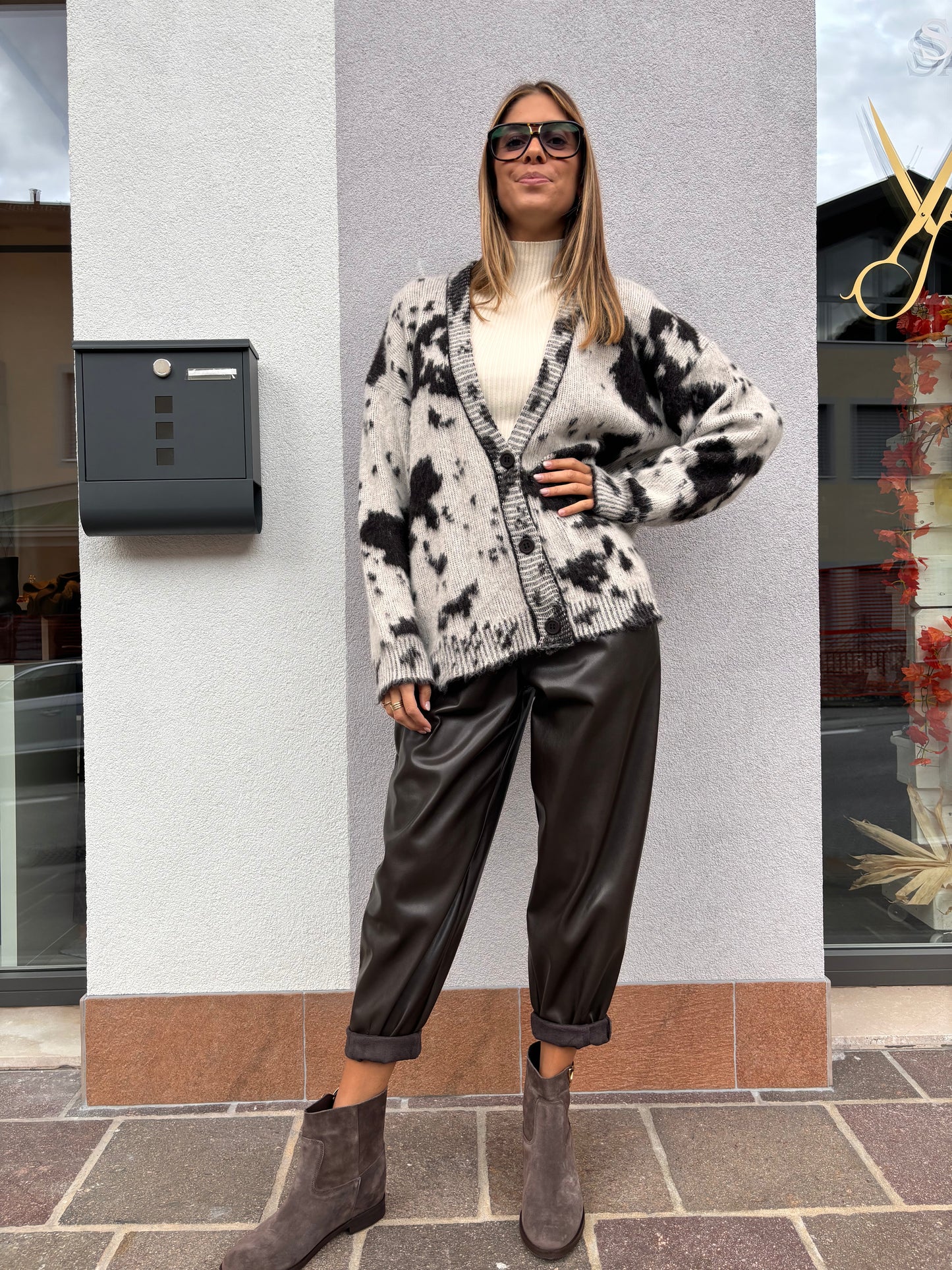 Cardigan fantasia muccata