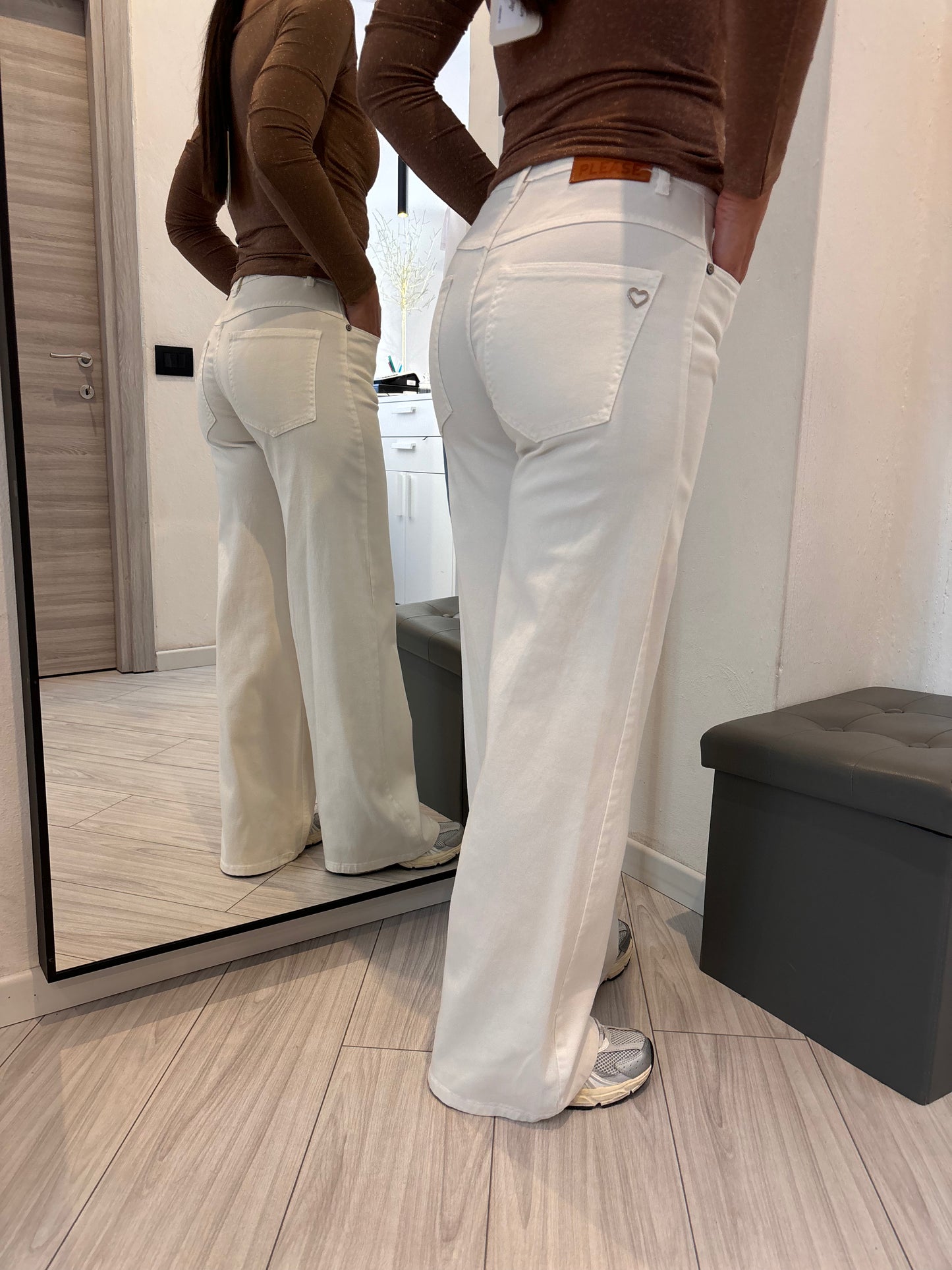 Jeans a zampa larga