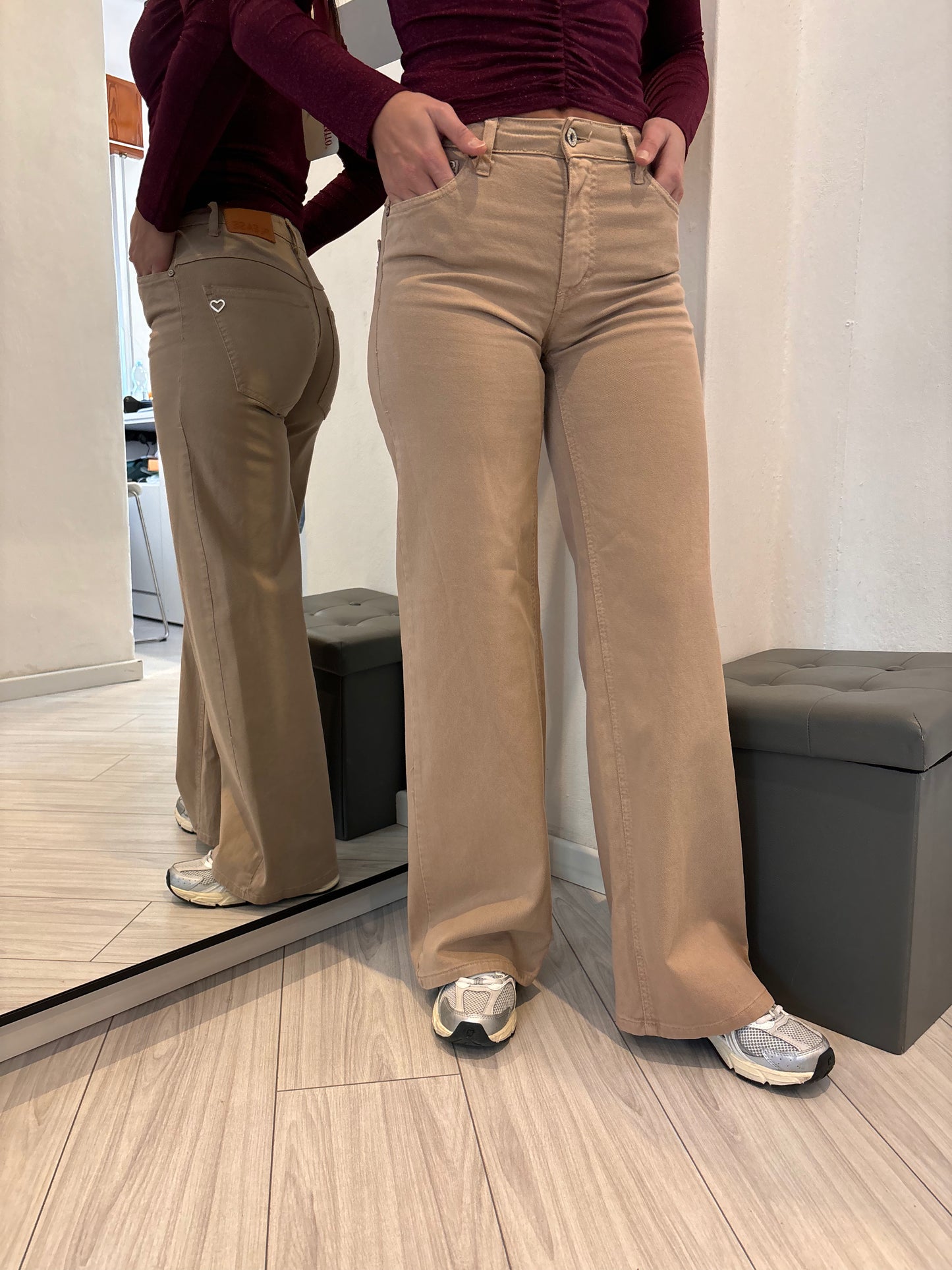 Jeans a zampa larga