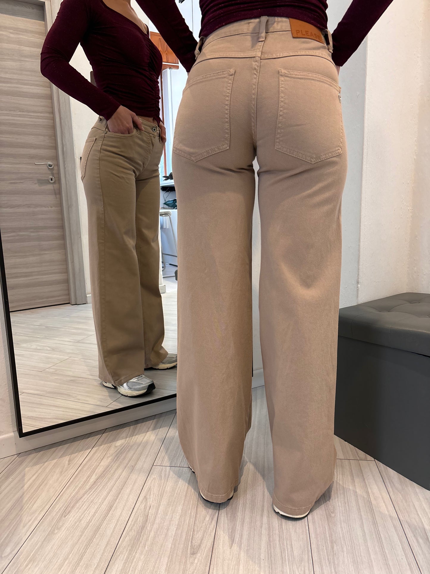 Jeans a zampa larga