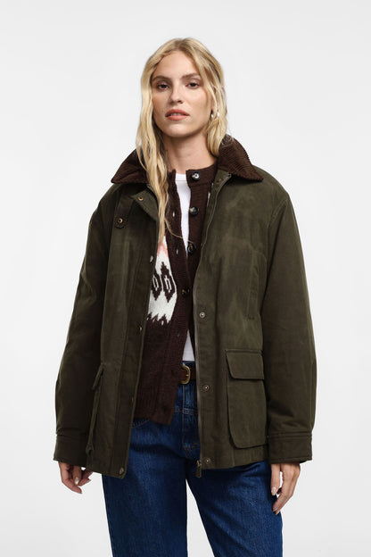 Giacca ampia con chiusura zip