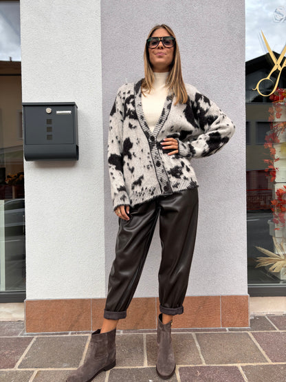 Cardigan fantasia muccata