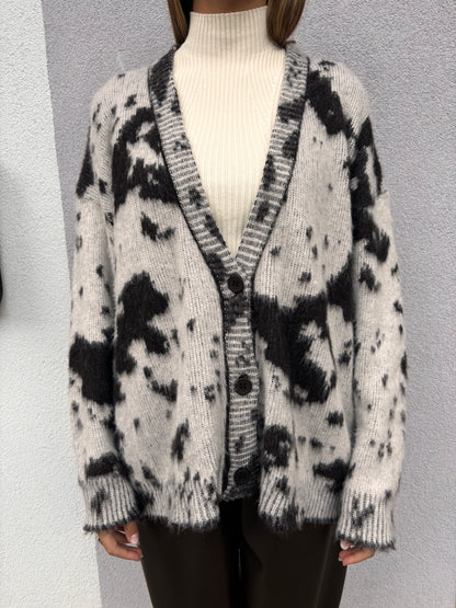 Cardigan fantasia muccata